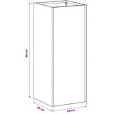  Vrtna saksija Antracit 20 x 20 x 40 cm Čelična vrata - Antracit 20 x 20 x 40 cm 1 | shoptok.hr