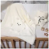 ćebe za bebe meda - belo