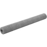 vidaXL Mrežna ograda od pocinčanog čelika za kokoši 25 x 1 2 m srebrna | shoptok.hr