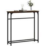  Konzolni stol smeđa boja hrasta 75x19 5x75 cm konstruirano drvo | shoptok.hr