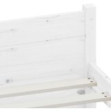  Posteljni okvir bel iz trdnega lesa 200x200 cm, (20643514) | Shoptok.si