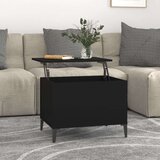  Stolić za kavu crni 60 x 44 5 x 45 cm od konstruiranog drva Cijene