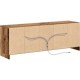 TV komoda s LED starim drvom 139.5x34x50 cm od inženjerskog drva | shoptok.hr