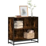 vidaXL Ormar za knjige dimljeni hrast 80,5x35x76 cm konstruirano drvo Cijene