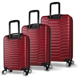 Set kofera 5608, 3 dijela, Crveni