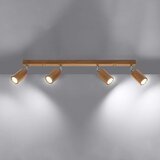  Stropna svetilka ZEKE 4 hrast, (21347595) | Shoptok.si