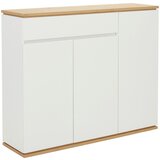 XORA omara za čevlje bela, hrast artisan | Shoptok.si