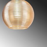 Opviq lights Oker žuta/u zlatnoj boji viseća svjetiljka sa staklenim sjenilom ø 15 cm Muzo – | shoptok.hr