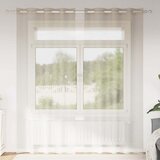 Voile zavjesa sa zavjesama 2 pcs Pijesak 260 x 140 cm Poliester Cijene