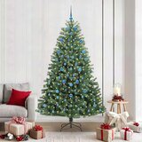  Umjetno božićno drvce s nogom Zelena 210 cm PVC i metal | shoptok.hr