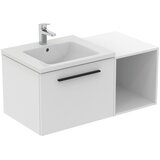 Ideal Standard Tamno smeđi nizak/zidni kupaonski ormarić u dekoru hrasta 40x44 cm i.Life B – | shoptok.hr