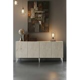 Hanah home komoda Gumus 180, 180 cm, bela / travertin | Eponuda.com
