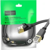 Mrežni kabl, CAT6, Gigabit Ethernet, flat, 1 met., crna - US07 General, 1 met.