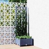  Vrtna žardinjera s rešetkom plavo-siva 40x40x121,5 cm PP | Eponuda.com