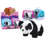 Interaktivna plišana panda u ružičasto plavom transporteru | shoptok.hr