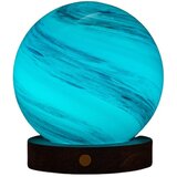 Gingko LED stolna lampa u tamnoj prirodnoj boji sa staklenim sjenilom (visina 13 cm) Polar Cloud – | shoptok.hr