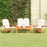  4-dijelna vrtna garnitura Adirondack od masivnog drva bagrema | shoptok.hr