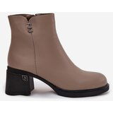 VINCEZA Leather Insulated Women's Ankle Boots on Block | Shoptok.si