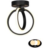  Črna kovinska LED stropna svetilka Sezen – | Shoptok.si