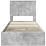  Okvir za krevet s ladicama Betonski sivi 75 x 190 cm | shoptok.hr