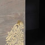  Kreveta Siva i zlatna 80 x 33 x 75 cm Čvrsto drvo manga | shoptok.hr