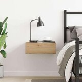 Plavajoča nočna omarica iz hrasta 40x32x15 cm, inženirski les, (5000298619) | Shoptok.si