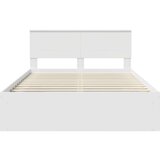  Konstrukcija postelje Bela 140 x 190 cm Konstruiran les, (5000104047) | Shoptok.si