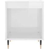  Noćni ormarić sjajni bijeli 40x35x50 cm od konstruiranog drva | shoptok.hr