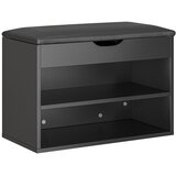 SoBuy Čevlji Sedež Shranjevanje Barva Črna 60x30x43cm FSR25-SCH, (5000227602) Cene