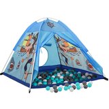  Dječji šator za igru s 250 loptica plavi 120 x 120 x 90 cm | shoptok.hr