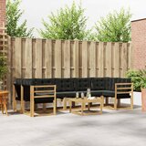  Set vanjskih sofa 8 kom. Bijela i crna | shoptok.hr