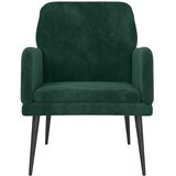  Fotelja tamnozelena 62 x 79 x 79 cm baršunasta | Eponuda.com