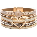 IZMAEL Zapestnica AG-38810 Heart - Bežova / Zlata / Tip1 | Shoptok.si