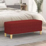  Klupa Crvena boja vina 100x35x41 cm od tkanine | shoptok.hr