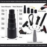 INORCO 8 kosov Univerzalni komplet dodatkov za sesalnik Wet Dry Plastični adapter za sesalno cev 1-1/4 palčni dodatki za sesalnik, (21988253) | Shoptok.si