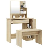 vidaXL toaletni stolić boja hrasta sonome 86,5 x 35 x 136 cm | shoptok.hr