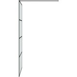 Pregrada za tuš črna 100x195 cm motno ESG steklo, (21047705) | Shoptok.si