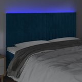  LED uzglavlje tamnoplavo 200x5x118/128 cm od tkanine | shoptok.hr