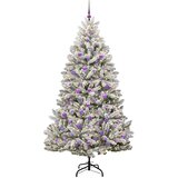  Umjetno božićno drvce 210 cm 300 LED lampica Topla bijela | shoptok.hr