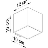  Stenska svetilka QUAD 1 črna, (21347293) | Shoptok.si