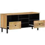 Maison Chic TV omarica - TV stojalo - Televizijska omarica 100x33x46 cm trden mangov les, (21702117) | Shoptok.si