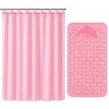  Set za kupatilo zavesa i podloga, 2 komada, Roze | Eponuda.com