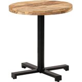 Bistro stolić okrugli Ø 70 x 75 cm od grubog drva manga | shoptok.hr
