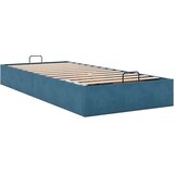 vidaXL Otomanski posteljni okvir brez vzmetnice moder 80x200 cm žamet | Shoptok.si
