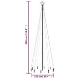  Božićno drvce sa šiljkom i 1310 LED žarulje plave 300 cm | shoptok.hr