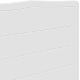 vidaXL Vzglavje z vzglavjem Bela 135 cm Konstruiran les | Shoptok.si