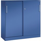 C+P Omara z drsnimi vrati ASISTO, višina 1292 mm, širina 1200 mm, encijan modre/encijan modre barve | Shoptok.si