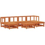  Set lounge namještaja za vrt 7 pcs Voštanosmeđa | Eponuda.com