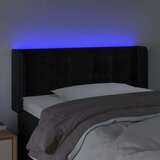  Posteljno vzglavje črno 93x16x78/88 cm žamet, (20794298) | Shoptok.si