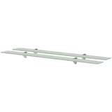Maison Chic 2 kosi Stenske Police - Viseče police steklo 100x20 cm 8 mm, (21794089) | Shoptok.si